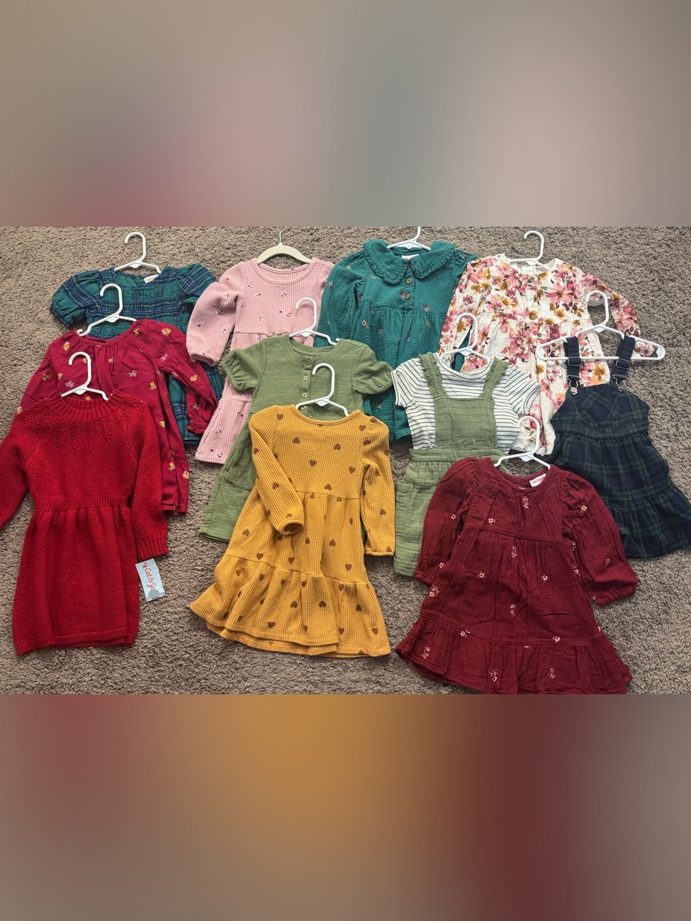 Toddler girl fall dresses 2T bundle